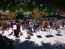 Art show in Depot Plaza, 2012