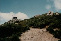 Fire lookout on East Peak of Mt. Tamalpais, 1978