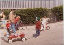 Going to the July 4th Parade, 1974