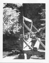 Restoration work of John Reed's Sawmill in Old Mill Park, 1968