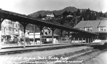 Northwest Pacific Railroad at Mill Valley Depot (3rd) station, circa 1920s