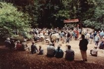 Celebration of groundbreaking for library addition, 1997