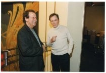 Mark Fishkin and Dick Cavett at the Mill Valley Film Festival, 2000