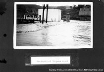 "The Storm": Flooding at the Depot and Morgan's Store, 1925 (Original Format)