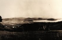 Richardson Bay with Tamalpais High School on the far left, 1915