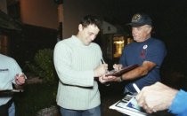 Matt LeBlanc signing autographs, 2001