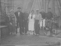 Robinson family and friends on the Dunsyre, 1921