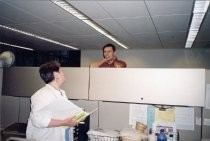 Library staff, circa 2001