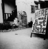 Marin Society of Artists Show at El Paseo courtyard, 1941