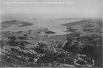 Aerial view overlooking Mill Valley, circa 1930s