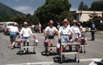 Precision Book Cart Drill Team in the Memorial Day Parade, 2001