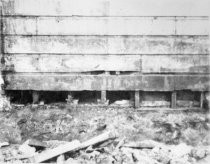 Buildings being torn down on Throckmorton Avenue, 1966