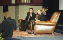 Dianne Wiest and Ben Fong-Torres at the Mill Valley Film Festival, 2002