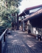 Exterior shot of deck outside library, 1994