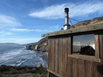 Steep Ravine Cabins close-up of construction, 2018