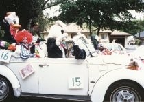 People in costumes in the Memorial Day Parade, 1987