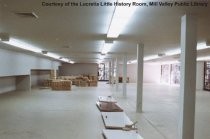 Middle Level Book Room during Library Construction, 1966