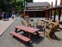 Mill Valley Lumber Yard courtyard seating, 2016