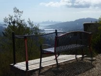 Old Railroad Grade bench near Summit Avenue, 2019