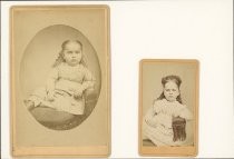 Sarah E. Boyle: two portraits, 1870s