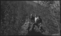 A group posing at Cataract Gulch, 1920