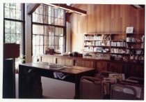 Library main desk piror to 1991 expansion, circa 1990