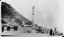 Chimney of Tavern of Tamalpais after fire, 1923