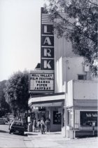 Marquee of the Lark Theater during the Mill Valley Film Festival, 1996