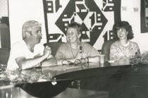 Mikkail Schneiderman speaking at Sister City commemoration, circa 1989