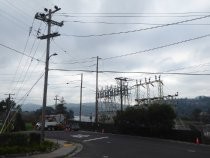 PG&E's Alto Substation seen from Longfellow Road, 2019