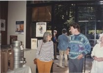 Residents and staff at Mill Valley Library 25th anniversary, 1991
