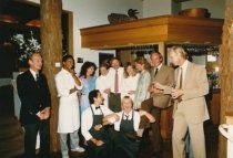 Mountain Home In gathering at the bar, circa 1980's