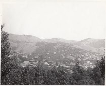 View of Mill Valley showing Coffin House and Catholic church, early 1900s