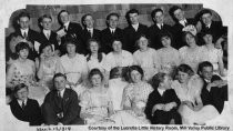 Group photo at Tamalpais High House Party, 1914