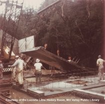 Lowering a Concrete Slab in Library Construction, 1965