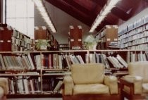 Interior of library, 1981