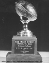 Mill Valley Record's Trophy for Player of The Week, 1965