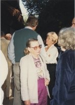 Residents and staff at Mill Valley Library 25th anniversary, 1991