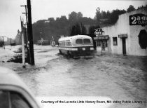 Flood on Miller Avenue looking south, 1945