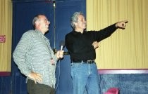 Edward James Olmos and director Ramon Menendez, 2002