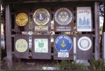 Mill Valley Welcome Sign with clubs & organizations, 2008