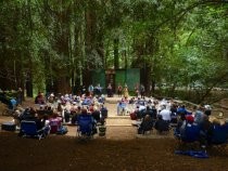 Old Mill Park Amphitheatre seen from center aisle, 2019