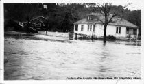 "The Storm": Flooding at the Corner of Sycamore and Locust, 1925 (Photograph Only)