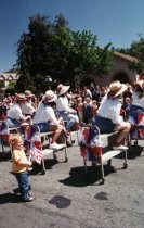 Precision Book Cart Drill Team in the Memorial Day Parade, 2001