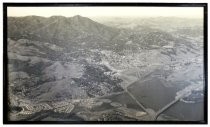 Aerial view of Mill Valley, Mt. Tam, Tam Valley, Enchanted Knolls and the Richardson Bay Bridge