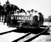 Gravity Car on the way to Muir Woods, circa 1907