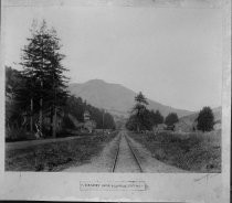 Railroad tracks along Miller Ave., circa 1890