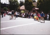 Cyclists in the 4th of July parade, 1992