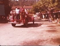 Fire truck in Mill Valley's 75th Anniversary parade, 1975