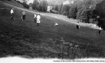 Golf course with players, circa1925